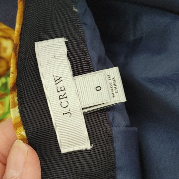 🔥🔥🔥J. CREW Spring Pineapple skirt with pockets 0 - Picture 11 of 13